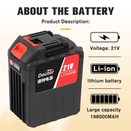 DACTOR 21V High Capacity 198000mAh Lithium Battery 30-Cell Replacement Battery for Makita Power Tool