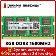 【Ship 24 hrs】ANKONALL Brand Chips Kingston/Nanya  Laptop DDR3 RAM 1.35V 4GB 8GB DDR3 1600Mhz Chipset