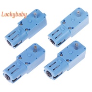 [LuckybabyS] DC 3V-6V 1:90 Blue Gear Motor All Metal/Half Metal Single Axis Gear Motor Robot Intelli