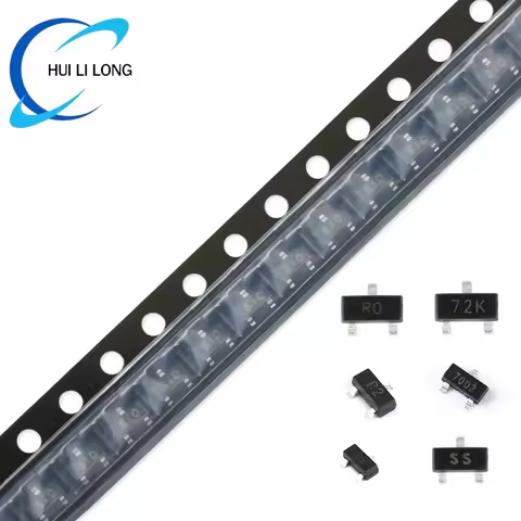 50pcs CJ2310 2N7002K 2N7002 BSS138 CJ3400 CJ3402 CJ2306 CJ2304 CJ2312 CJ2302 CJ3134K SOT-23 N-channe