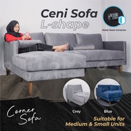 [FREE SHIPPING] MF DESIGN CENI L-SHAPE SOFA 1 Seater/2 Seater/3 Seater Sofa Living Room Sofa Big Siz