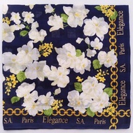 Elegance S.A Paris Vintage Handkerchief Floral 23 x 23 inches
