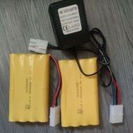 (Ready Stock)Nicd 3pin 9.6v 8000mah Battery&Charger