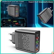 WU PD48W USB Charger 5 in 1 Multiple Device Adapter Plug 5V3A Output Intelligent