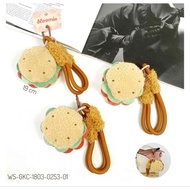 GANTUNGAN BURGER SANDWICH CAKE KEYCHAIN