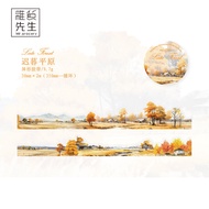 Băng Keo Dán Trang Trí JOJOS L. PD. Mr. Grocery High Aesthetic INS Landscape Decorative Circular Sti