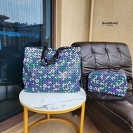 Original New Bao Bao Issey Miyake CART Small Square Tote Bag Handbag Shopping Bag