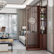 Solid wood entryway room divider cabinet, shoe cabinet, hallway cabinet, small apartment living room