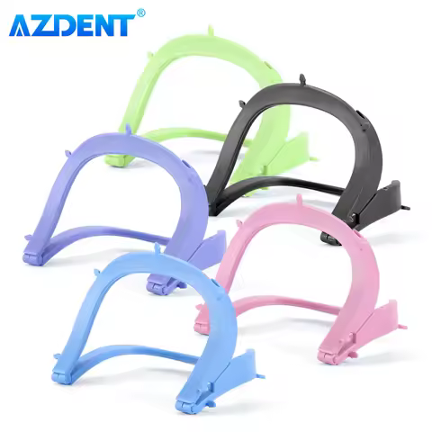 5PCS/Set AZDENT Dental Rubber Dam Frame Foldable Autoclavable Plastic Spreading Rubber Dam Bracket B