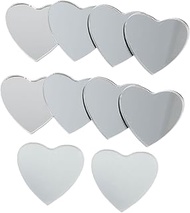 FRCOLOR 10pcs scrapbook hairclip Flatback ceramic tile sweet Wall Sticker decorations supplies jewelry accessories mini barrettes Mirror mini hair clip patch Heart-shaped Hand made