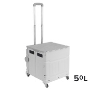 Citylife 50L Collapsible Grocery Trolley (Grey 4Wheels)