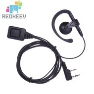2 Pin Walkie Talkie Headset with PTT Mic Walkie Talkie Earpiece Headset Multifunctional for Baofeng 