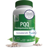 Health Thru Nutrition PQQ 20mg 120 Servings Pyrroloquinoline Quinone as PureQQ | Promotes Mitochondr