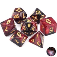 Dungeons Dragons D&D Polyhedral Sandaro Tabletop 7Pcs Game Educational For Kids Dice