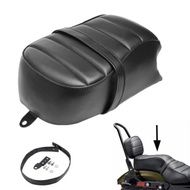 Motorcycle Black Rear Passenger Pad Seat Cushion Pillion For Harley Sportster Iron 883 XL883N 2016-2