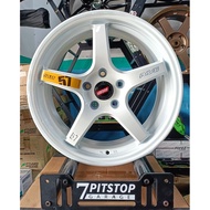 Gram LightS 57CR Rays - 17inch 7.5jj 5x113.1 (112-114.3) Offset 38 White  Flow Forming 7.4kg