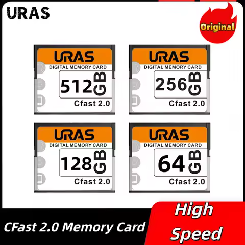 High Speed Cfast 2.0 Memory Card 500MB/S 512GB 256GB 128GB 64GB 32GB For Full HD 3D 4K 8K Video Came