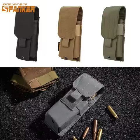 Tactical Molle M4 Magazine Pouch Single Stacker Mag Pouch M4 M14 M16 AK AR Cartridge Holder Rifle Ma