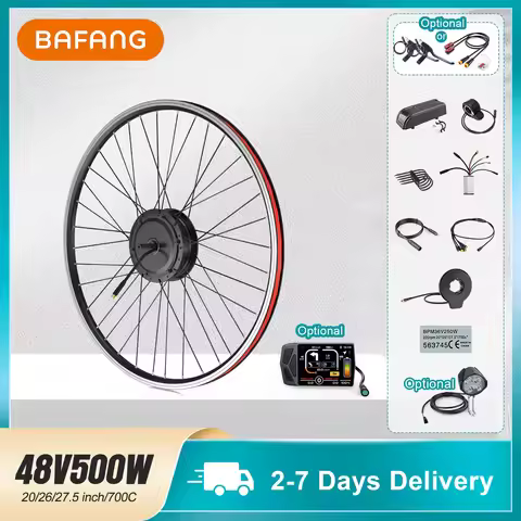 [2-7 Days Delivery] Bafang 48V 500W Front Hub Motor G020 Electric Bike Conversion Kit 26"/28"/700C C
