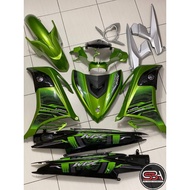 YAMAHA LC LC135 V6 V7 JUPITER MX KING APPLE GREEN HIJAU DESIGN COVERSET BODYSET SIAP TANAM VELOZI WI