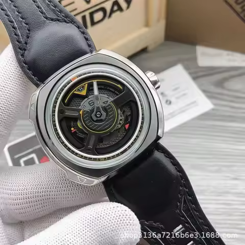 Luxury Brand Friday Automatic Mechanical Watch SF-T3/02-S177 Hollow Dial Design Japan Movement Seven