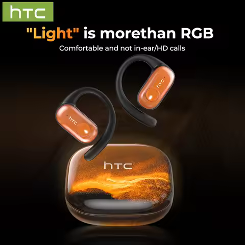 HTC NE10 AI Translator Earbud Open Ear Wireless Bluetooth Earphone TWS Sport Active Noise Cancelling