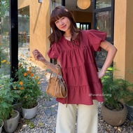 Áo babydoll 3 tầng tay bồng #477 phong cách ullzang HAVANA AO388