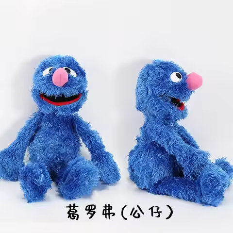 Sesame Street Plush Toys Elmo The Red and Blue Monsters Plush Dolls for Early Childhood Education To