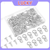 100pcs D-Ring Picture Oil Painting Mirror Photo Frame Hook Hanger Picture Frame Wall Mount Hook Ring