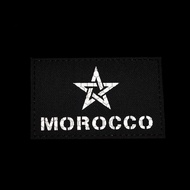 Preferred Laser Cutting Reflective IR National Flag Velcro Morocco Pakistan Macedonia Patch