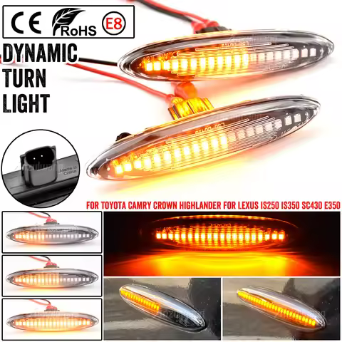 Led Dynamic Side Marker Turn Signal Light Lamps For Lexus IS250 IS350 IS300 IS220d GS350 GS300 GS450
