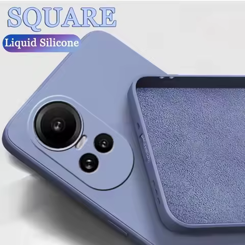 For Reno 10 5G Case Cover OPPO Reno 10 Pro 5G Capas New Liquid Silicone Back Shockproof TPU Soft Cov