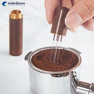 NOBELJIAOO 304 Stainless Steel Coffee Powder Tamper Needles Espresso Powder Stirrer Distributor Leve