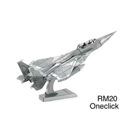 DIY 3D Silver F-15 Eagle
RM20
Size 8.8 x 6 x 3.2cm