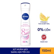 Xịt Khử Mùi Nữ Nivea Extra Brightening 150ml