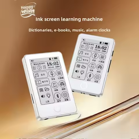 Leshao Portable E-Ink Screen Music Player E-Paper EBook Reader Music Player Mini Pocket Novel Eye Pr