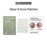 Goteskin Clear-It Acne Patches (12PCS) - Pimple Patch | Acne Spot Treatment | Invincible | Hydrocoll
