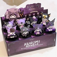 Miniso | กล่องสุ่มซีรีส์ SANRIO KUROMI WEREWOLF ของเล่นสะสม ไวร์รูเลฟ โปรดเปิดตา คุโรมิ ของตกแต่งโต๊