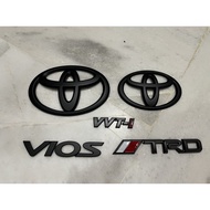 Emblem Toyota Hitam vios TRD Logo matte black