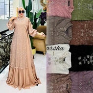GAMIS SET HIJAB FULL CERUTY MIX TILE BROKAT TERBARU-GAMIS PESTA MEWAH WANITA SIMPLE DAN ELEGAN-GAMIS
