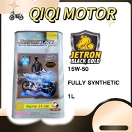 JETRON 1L 15W50 FULLY SYNTHETIC MINYAK ENGINE OIL ENJINE LUBE Y15ZR Y15 LC135 LC EX5 CASTROL SHELL M