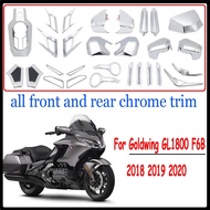 Motorcycle Front And Rear Chrome Trim body decoration Cover For Honda Goldwing 1800 F6B GL1800 2018