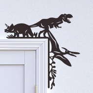 Metal Dinosaur Door Topper - Jurassic Room Decor Door Corner for Kid's Rooms or Dinosaur Themed Room