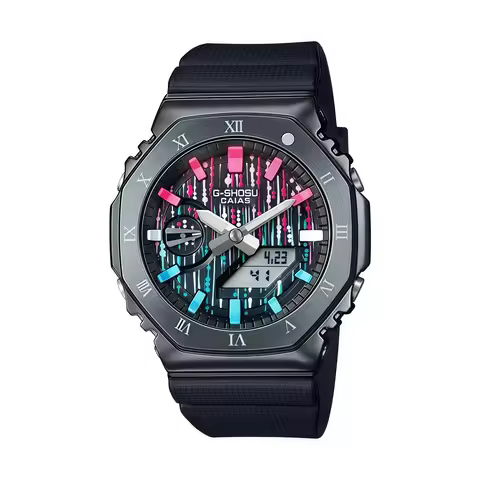 Sports Digital GM Unisex Watch World Time LED Dual Display Waterproof Multifunctional Oak Series