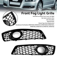 Honeycomb Bumper Front Fog Light Grill Grille Cover Fit For Audi A3 8P 2009-2013