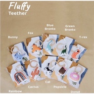 FOX AND BUNNY FLUFFY TEETHER