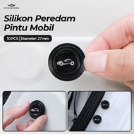 OTOHEROES Silicone Car Door Damper Anti-Shock Impact Sound 10 PCS - HJ-3CM - Black