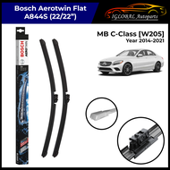 Mercedes-Benz C Class [W205] facelift Year 2014-2021 A844S Bosch Aerotwin Flat Windscreen Wiper Set 