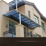 Aluminum Alloy Canopy Outdoor Sunshade Terrace Custom Villa Balcony Rainproof Sunshade Eaves Rain Co