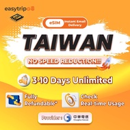 Easytripgo Taiwan eSIM 3-10 Days Daily 2GB-3GB Infinite Data | Instant Email Delivery High SPEED Dat